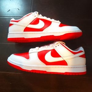 Nike Dunk low retro University Red/white sz.9